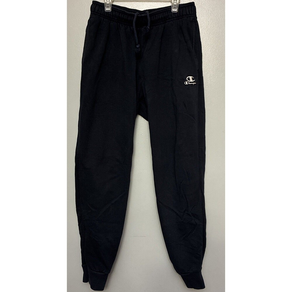 Champion Mens Authentic Elastic Waist Tapered Leg Blue Sweatpants Size Medium